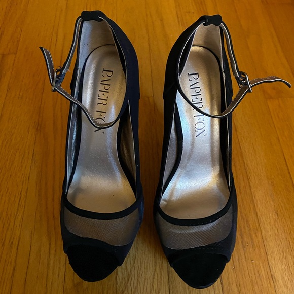 Paper Fox Ariella black platform heels - Picture 2 of 10